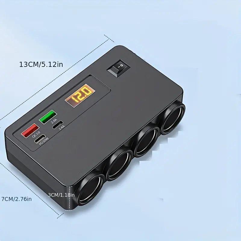 200 Watt Multi-function Car Converter Mobile Phone Socket Fast Charger