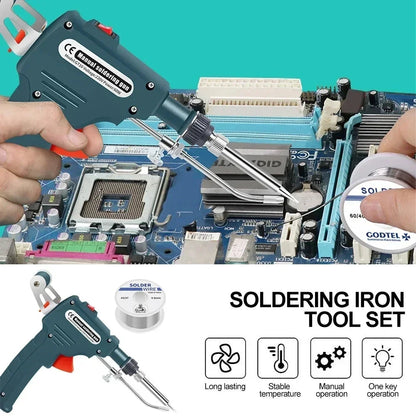 Handheld Automatic Feeding Solder Gun Electric Soldering Iron 110V 220V 60W Send Tin Gun