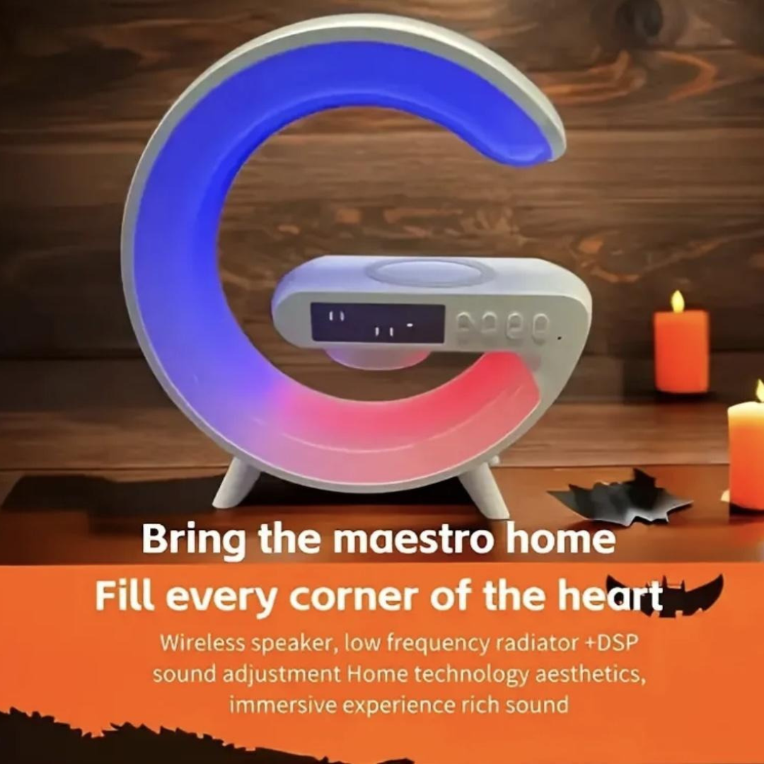 3in1 Speaker 15w Wireless Charger Lamp