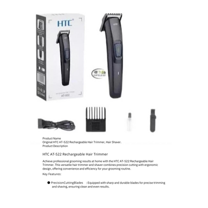 Original HTC AT-522 Rechargeable Hair Trimmer