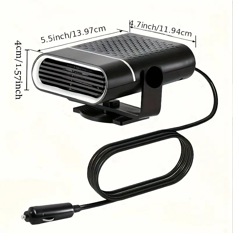 car heater, dual mode fast heating and cooling fan