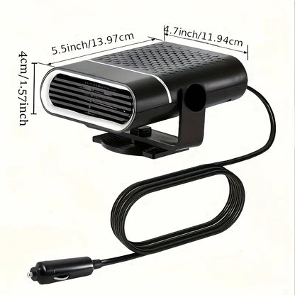 car heater, dual mode fast heating and cooling fan