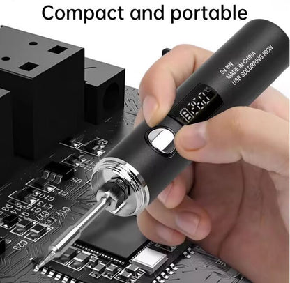 USB  rechargable mini solding iron 260 to 420 c