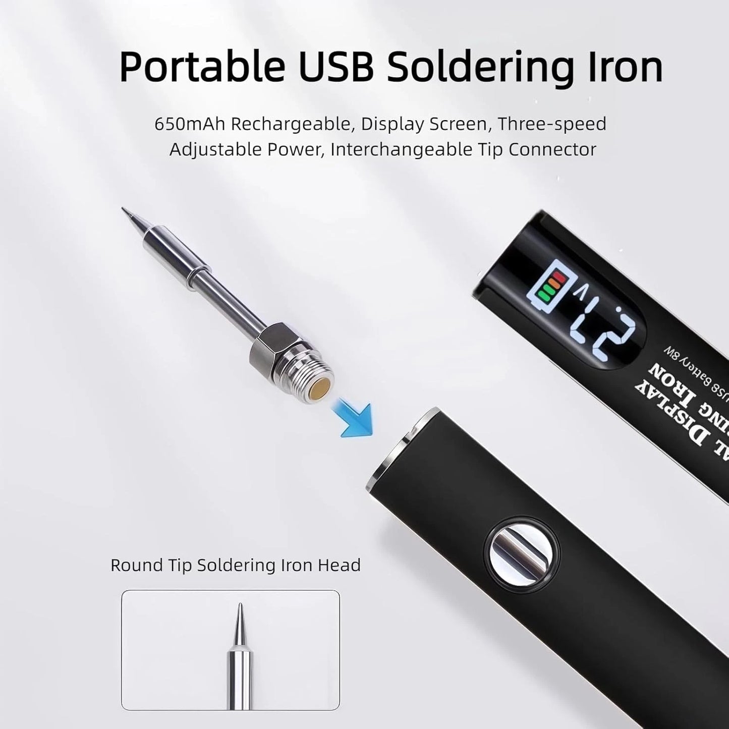 1pc 5V Micro Soldering USB Battery Wireless Soldering Portable pen
