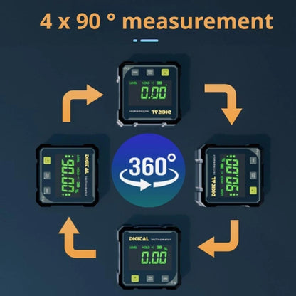 Digital Angle Gauge Finder Rechargeable Magnetic Laser Inclinometer Level Meter