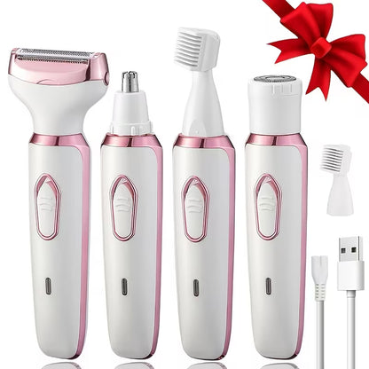 4-in-1 Electric Hair Remover for Women Suitable for Sensitive Skin